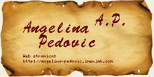 Angelina Pedović vizit kartica